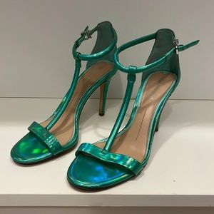 Gianni Bini blue green teal mermaid heels size 7.5